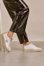 Load image into Gallery viewer, White &amp; Champagne Low Top Star Sneakers Golden Goose Dupe
