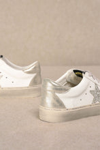 Load image into Gallery viewer, White &amp; Champagne Low Top Star Sneakers Golden Goose Dupe
