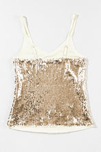 Load image into Gallery viewer, Dark Champagne Sequin Top
