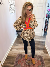 Load image into Gallery viewer, Leopard &amp; Pink/Orange Long Sleeve Top
