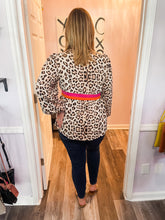 Load image into Gallery viewer, Leopard &amp; Pink/Orange Long Sleeve Top
