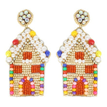 Load image into Gallery viewer, Gingerbread House Earrings
