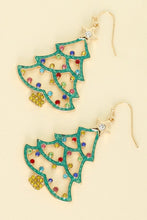 Load image into Gallery viewer, Christmas Tree With Lights Earrings
