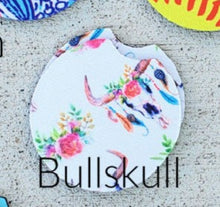 Load image into Gallery viewer, 2 Pack Bullskull Car Coasters
