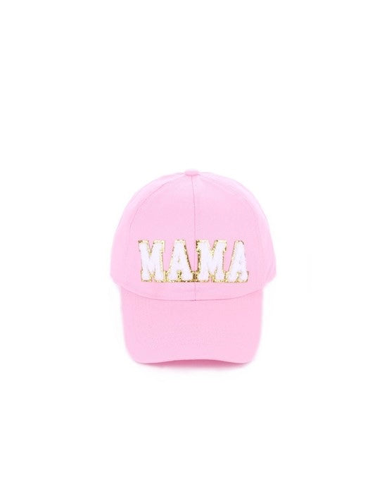 Pink Mama Chenille Baseball Hat