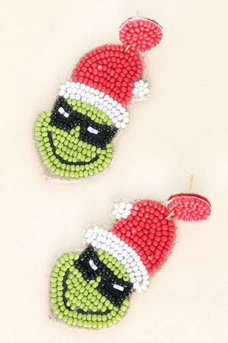 Santa Hat Grinch Earrings