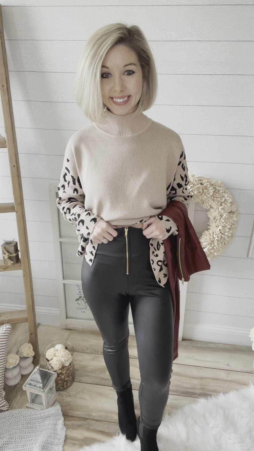 High Waisted Faux Leather Leggings – Saluda Rose Boutique